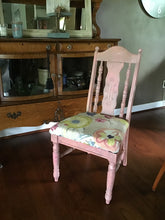 1970’s Broyhill chair, coral, photography prop, floral, shine