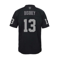 black and silver jersey