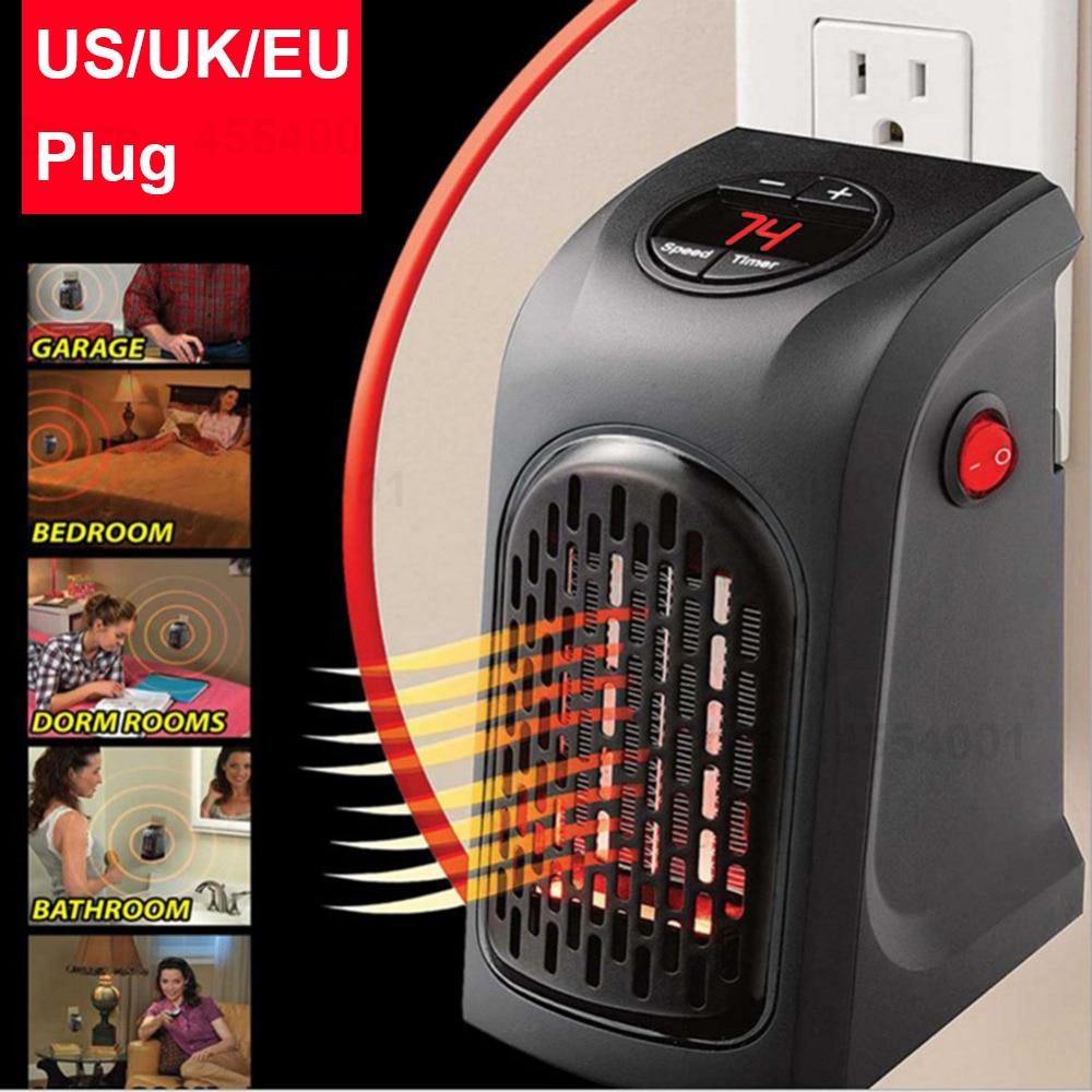 400w Mini Fan Heater Desktop Electric Heater Household Wall Heater Stove Radiator Plug In Warmer