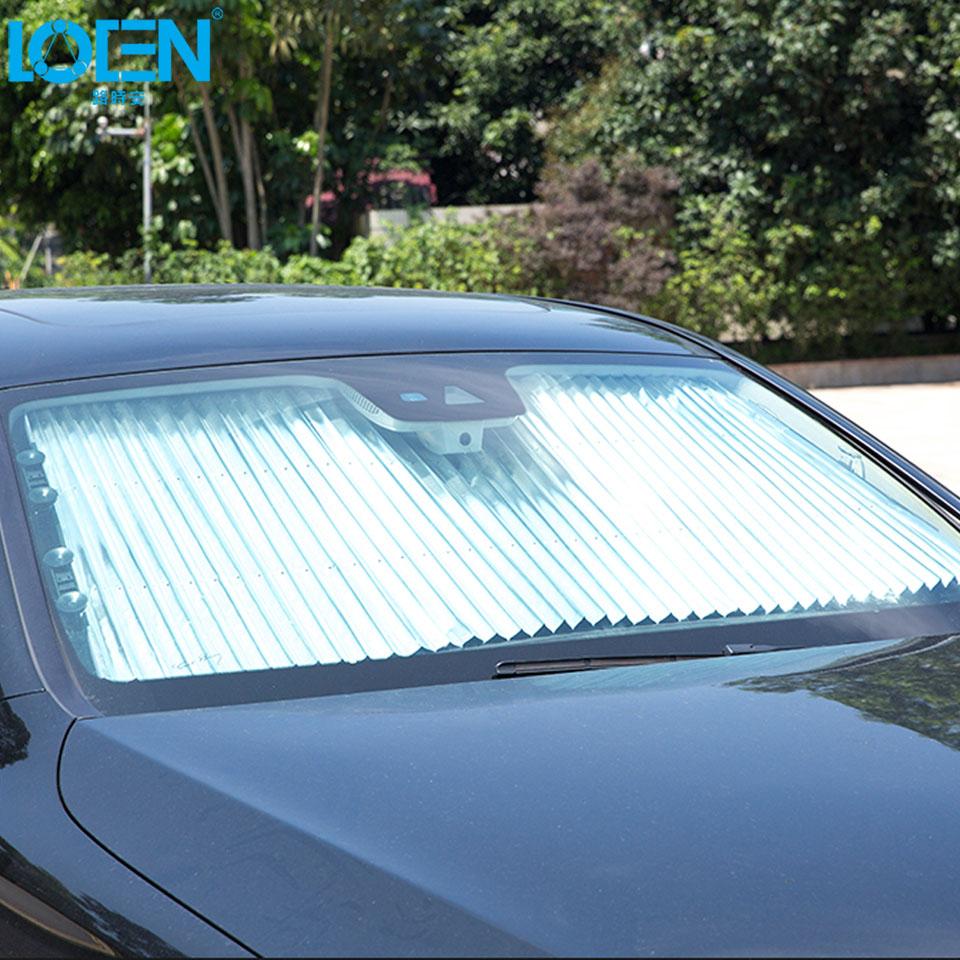 Car Truck Window Windshield Roller Blind Sun Shade Visor Cover Rear Retractable Ebay