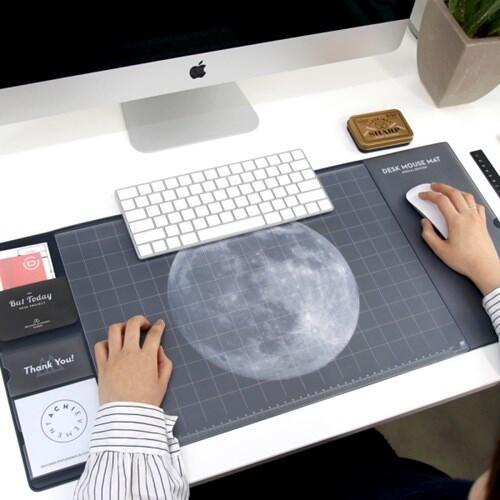 Cool Universe Pattern Plastic Desk Mouse Mat School Office