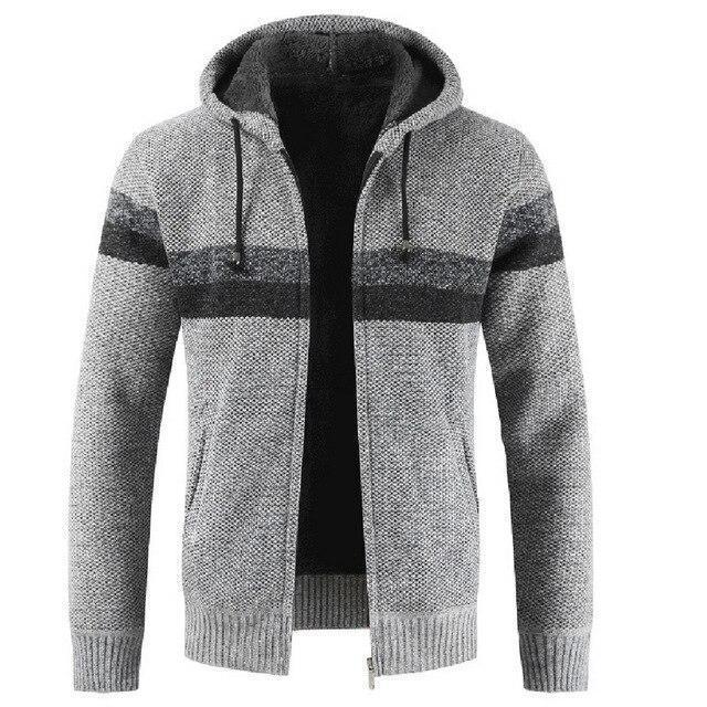 hooded wool jumper