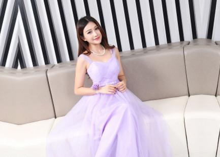 Dusty Pink Long Bridesmaid Dress Sweetheart Tulle Cheap Pleated Prom