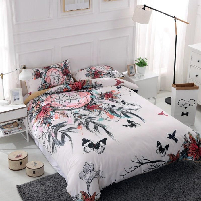 Fanaijia Dream Catcher Bedding Set King Size Bohemian Print Duvet