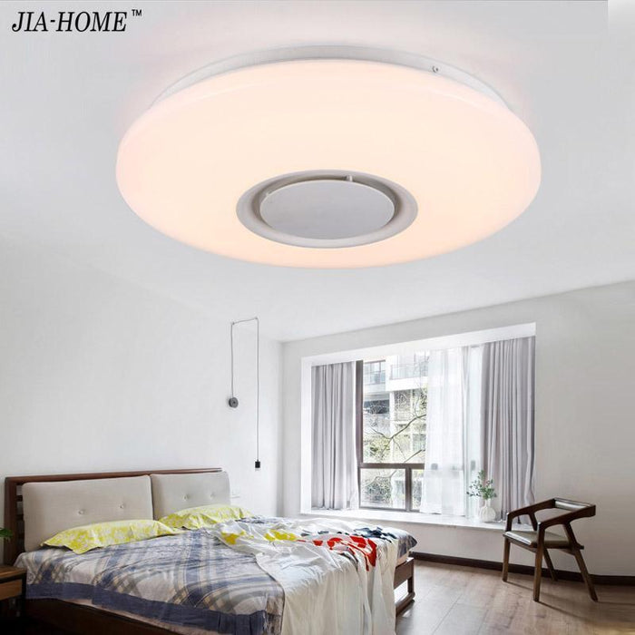 Music Led Ceiling Light With Bluetooth Control Color Changing Lighting Flush Mount Lamp For