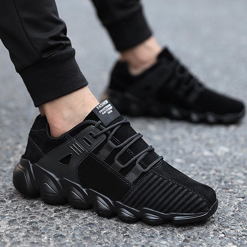 black non slip running shoes