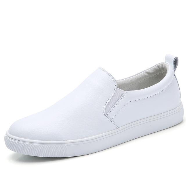white women's flats shoes
