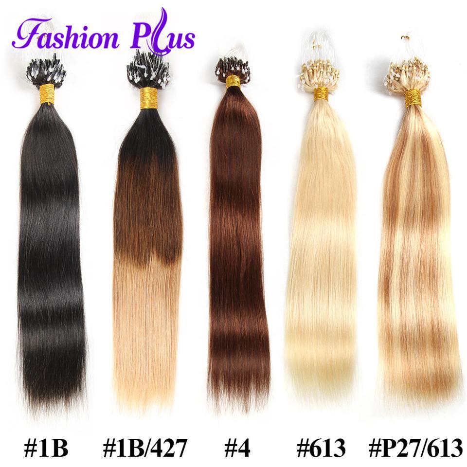 Plus Micro Loop Ring Hair Extension Blonde 613 Remy Micro Bead