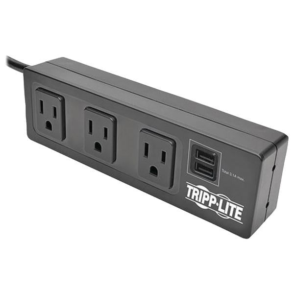 Protect It R 3 Outlet Surge Protector With 2 Usb Ports Desk