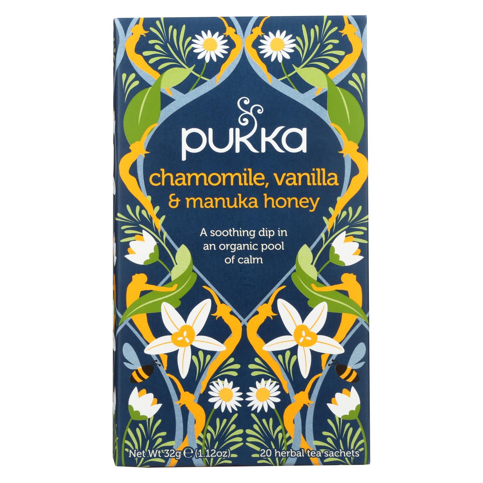 Pukka Herbal Teas Tea Organic Chamomile Vanilla And Manuka