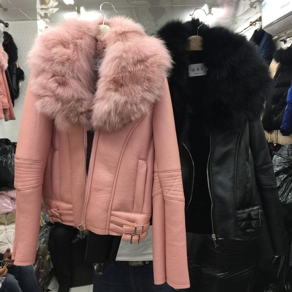 real fox fur collar