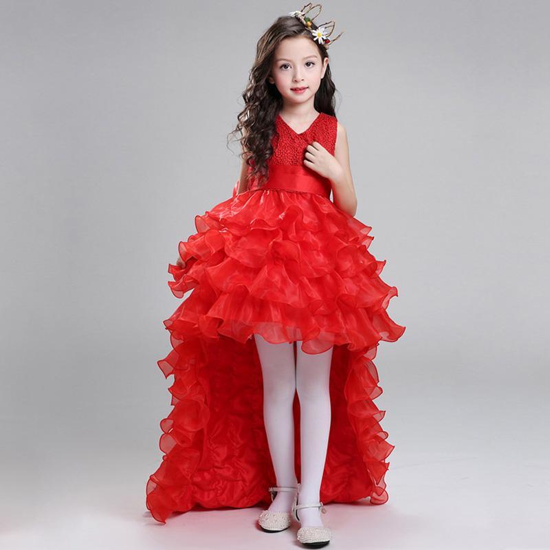 Retail Flower Girl Dresses For Weddings Elegant Trailing Gown