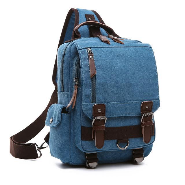 Tourya Canvas Crossbody Bags For Men Women Retro Leather Military — www.bagssaleusa.com