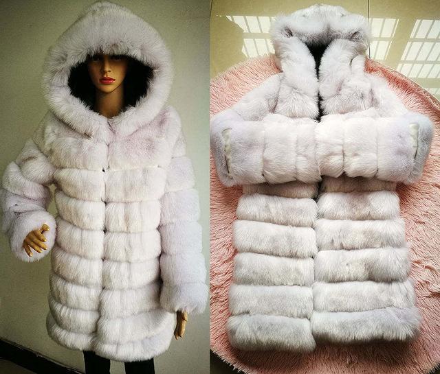 fluffy hooded jacket