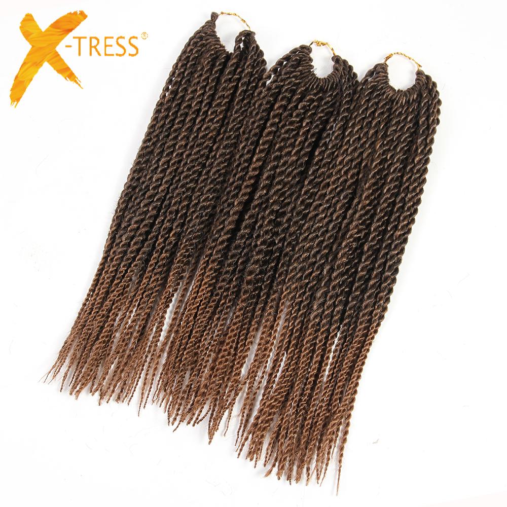 X Tress Synthetic Hair Senegalese Twist Braiding Hair Extensions