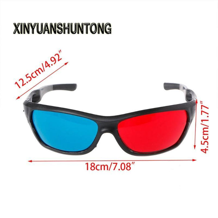 Xinyuanshuntong 3d Glasses Universal White Frame Red Blue Anaglyph