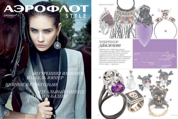 Aeroflot features Violet Darkling's Tariser Ring