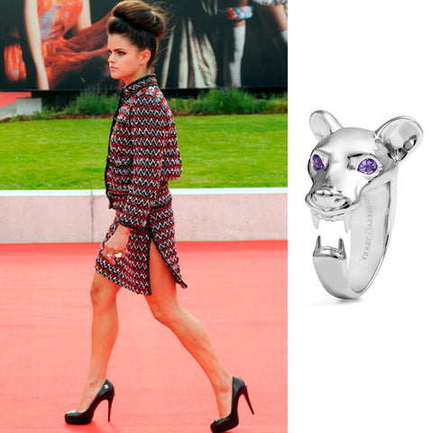 Bip Ling wears Violet Darkling's Fossa Ring