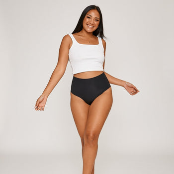 High-Rise Cheeky - Seamless Cotton