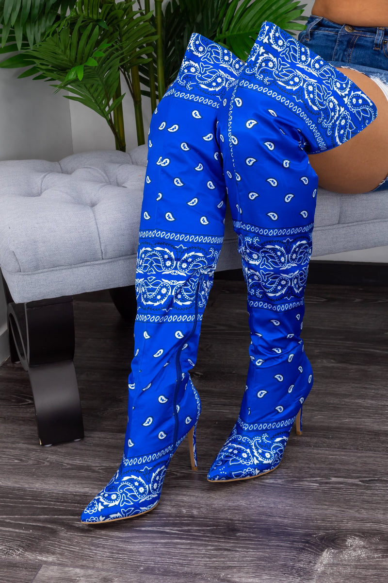 Bad Girl Blue Boots only $54.99 – Moda