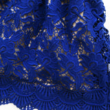Lotus Dress in Blue Floral Lace - Lil' Tati