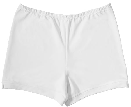 White Juniors Spandex Shorts | Monkey Bar Shorts – MonkeyBarBuddies