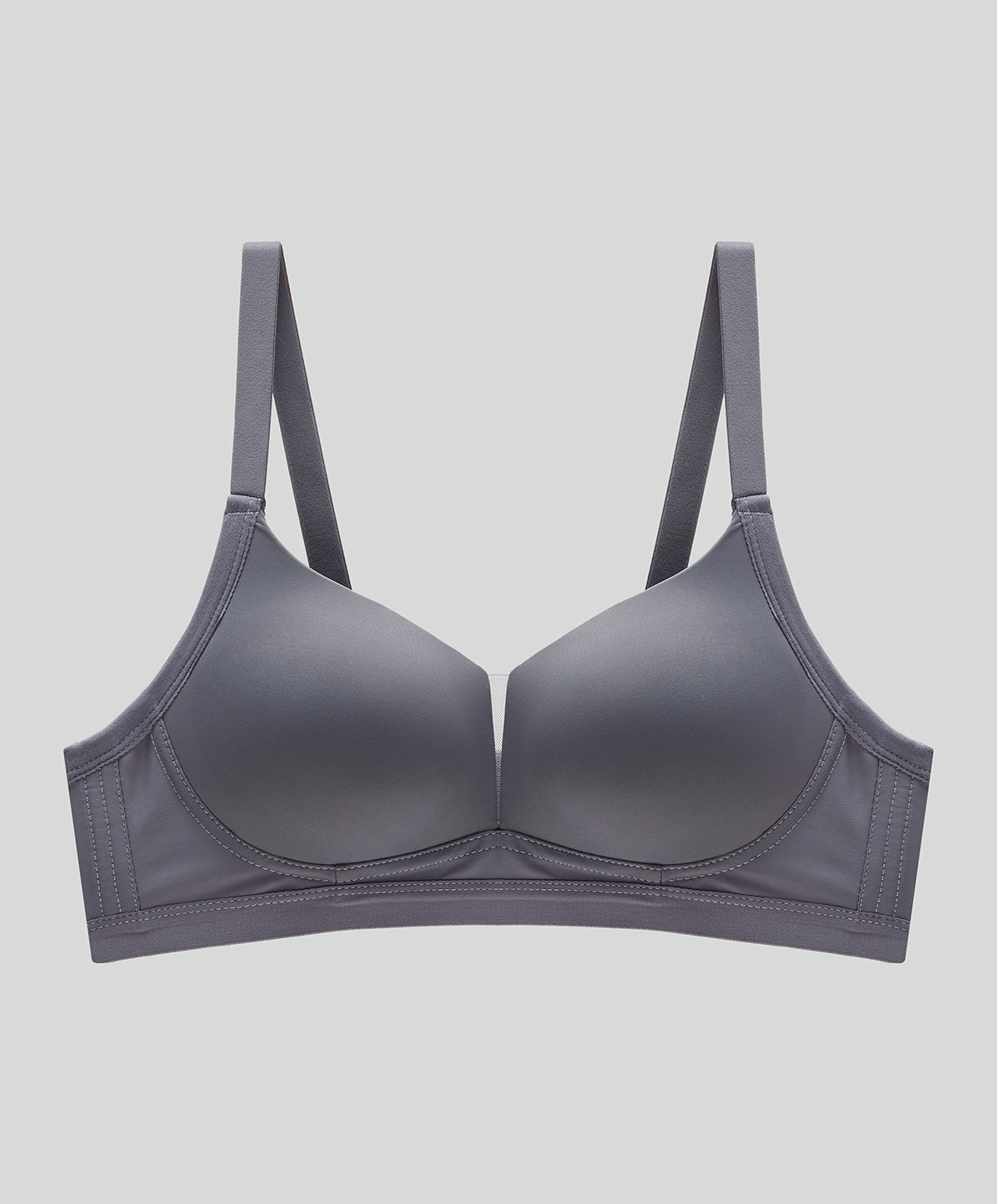 Maidenform Girls' Molded Triangle Pullover Padded Comfort Bra - Gray 36A