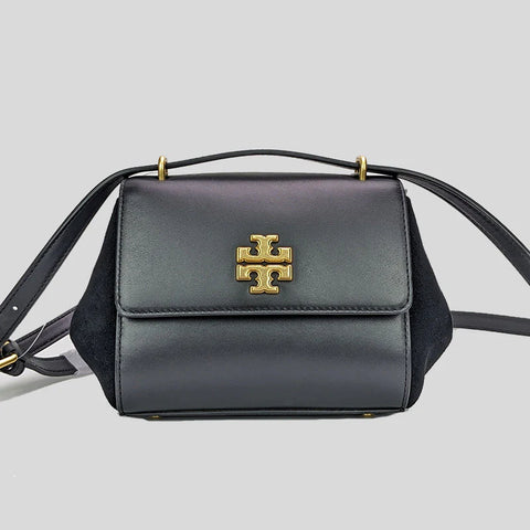 Tory Burch Juliette Leather Suede Small Crossbody Black RS-89685