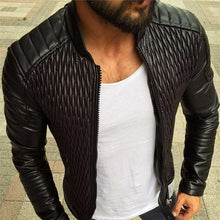 #Fashion men leather jacket Spring autumn Casual PU coat mens motorcycle leather jacket New Male Solid color slim outerwear S-3XL - funshirtsusa