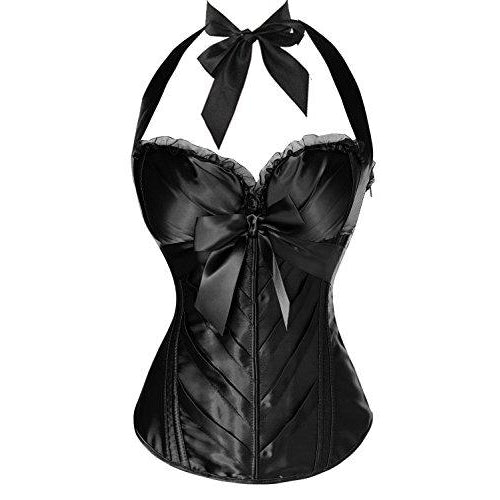 black bustier corset