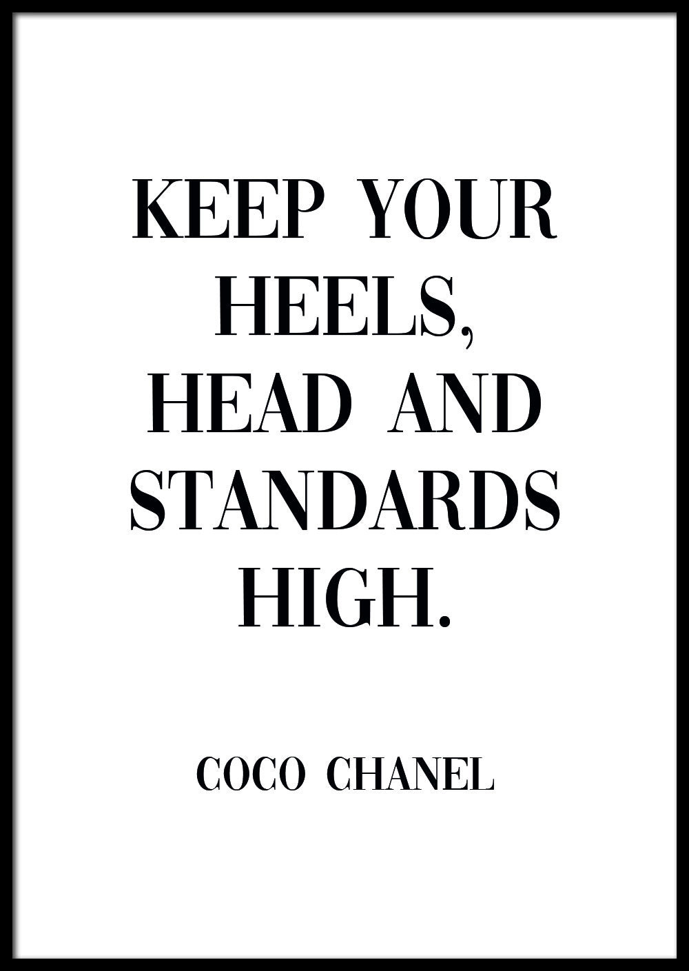 Coco Chanel Citat 💕 – Posters of Tomorrow®
