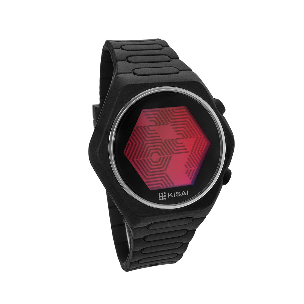 red lcd watch