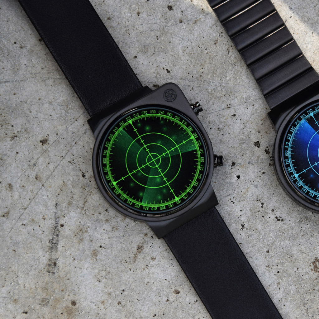 green led watch