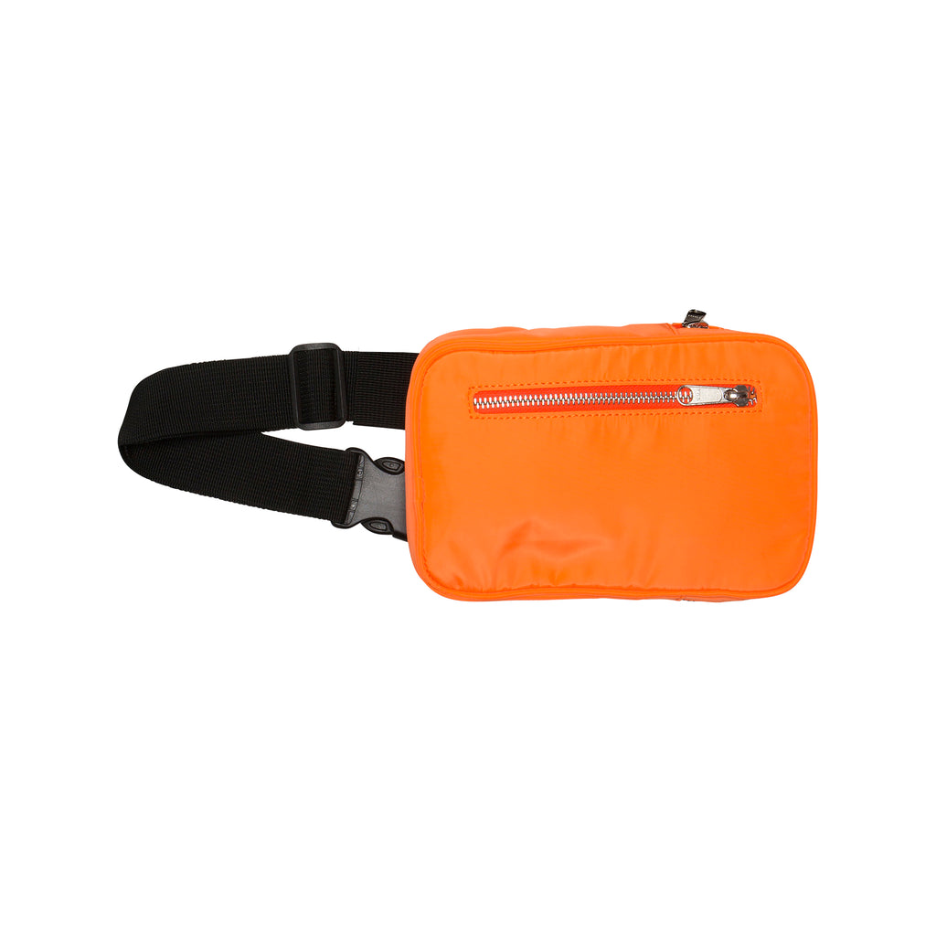 neon orange belt bag