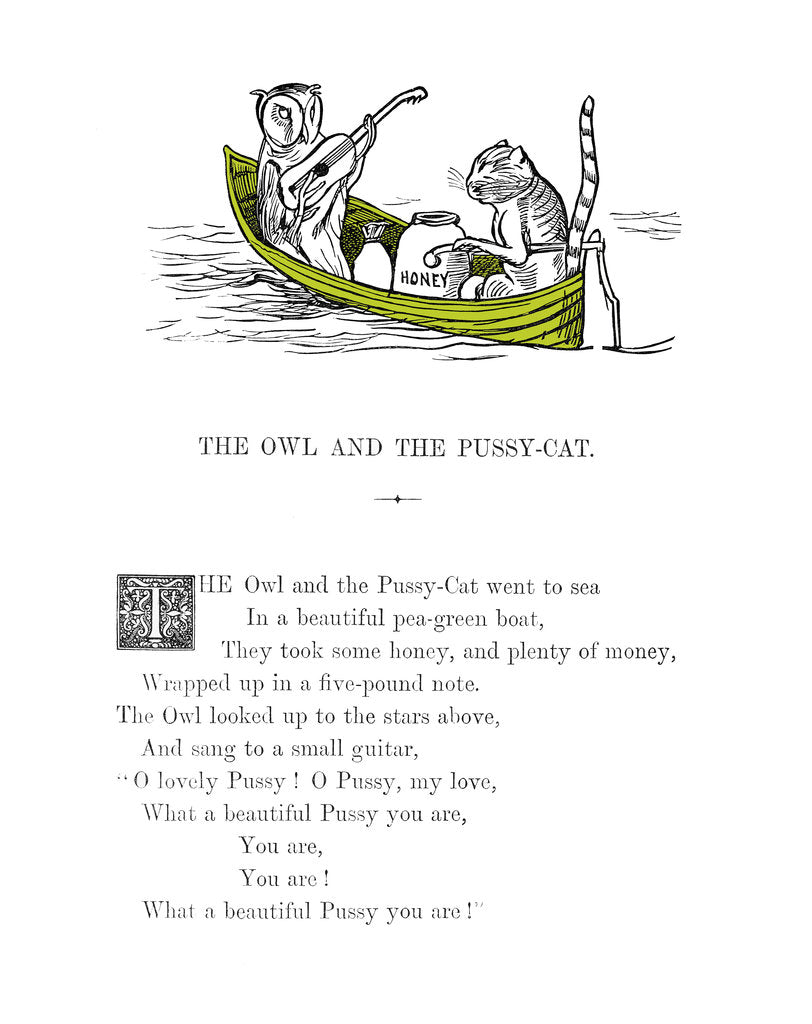 The Owl And The Pussycat Posters  Prints By Edward Lear-7785