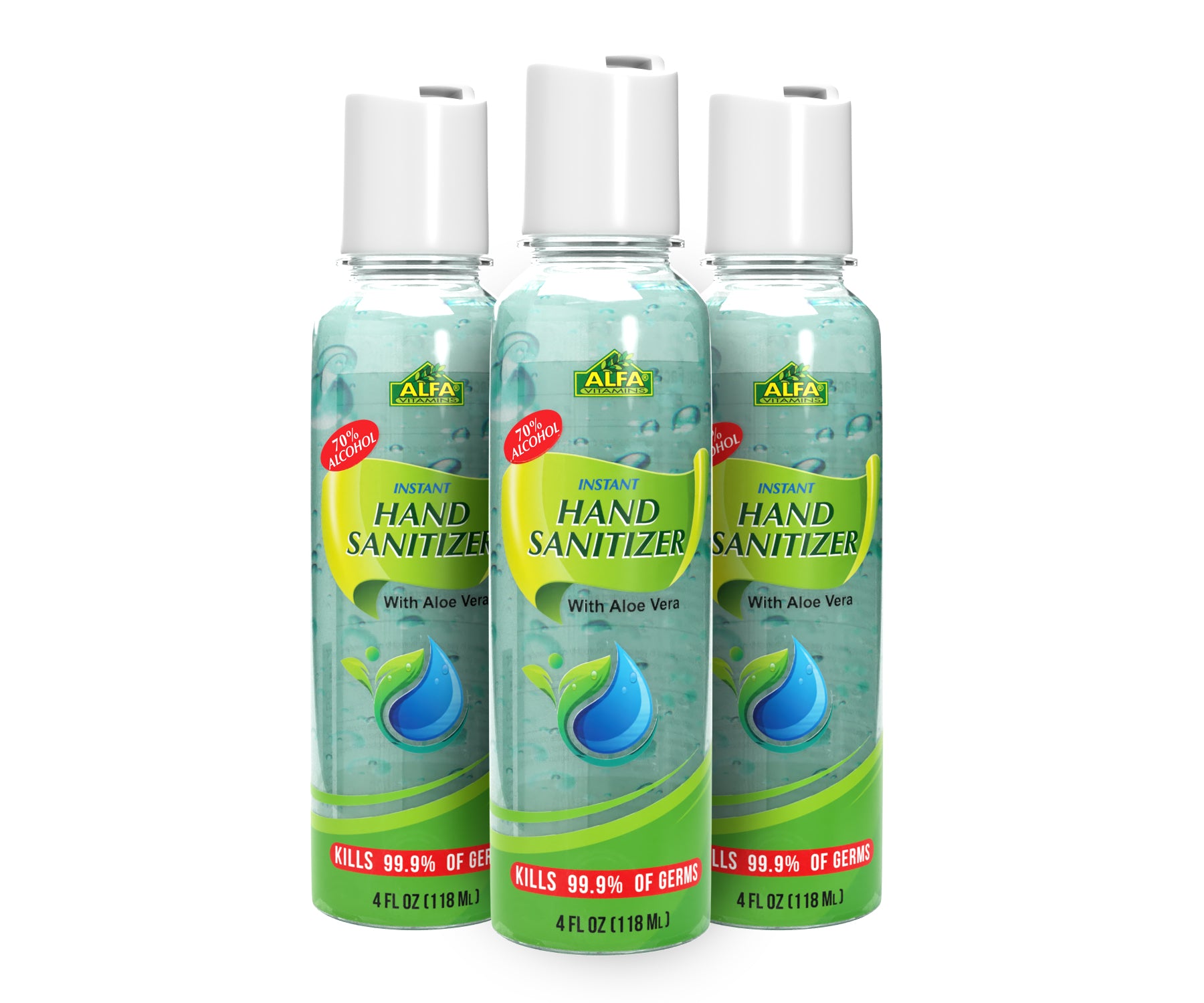 Advanced hand sanitizer gel with Aloe Vera - 4oz u2013 Alfa Vitamins Store