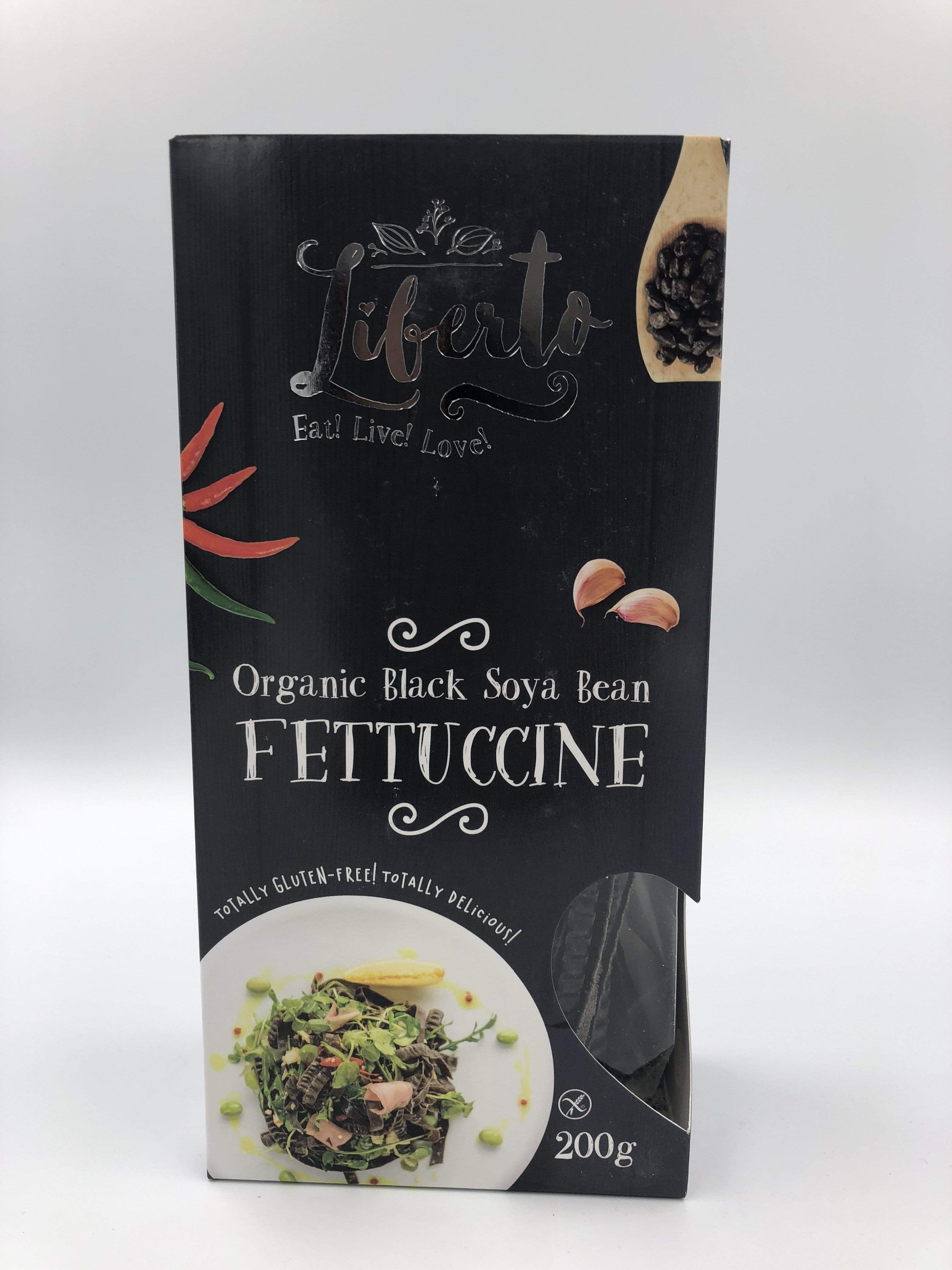 Liberto Organic Black Soya Bean 5 of Pack 200g Fettuccine