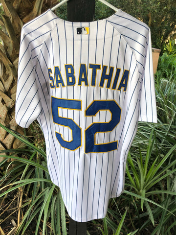 cc sabathia brewers jersey