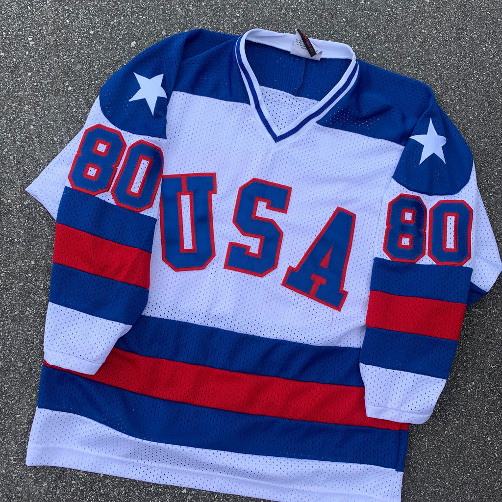 vintage usa hockey jersey