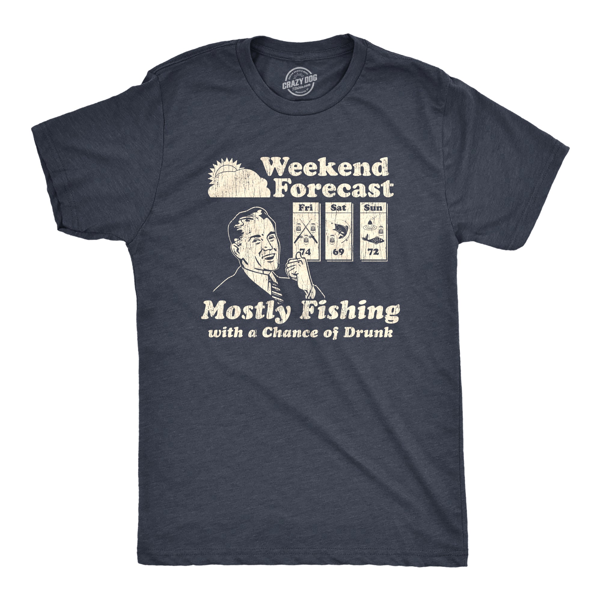 Mens The Fish Whisperer Tshirt Funny Fishing Lake Time Graphic