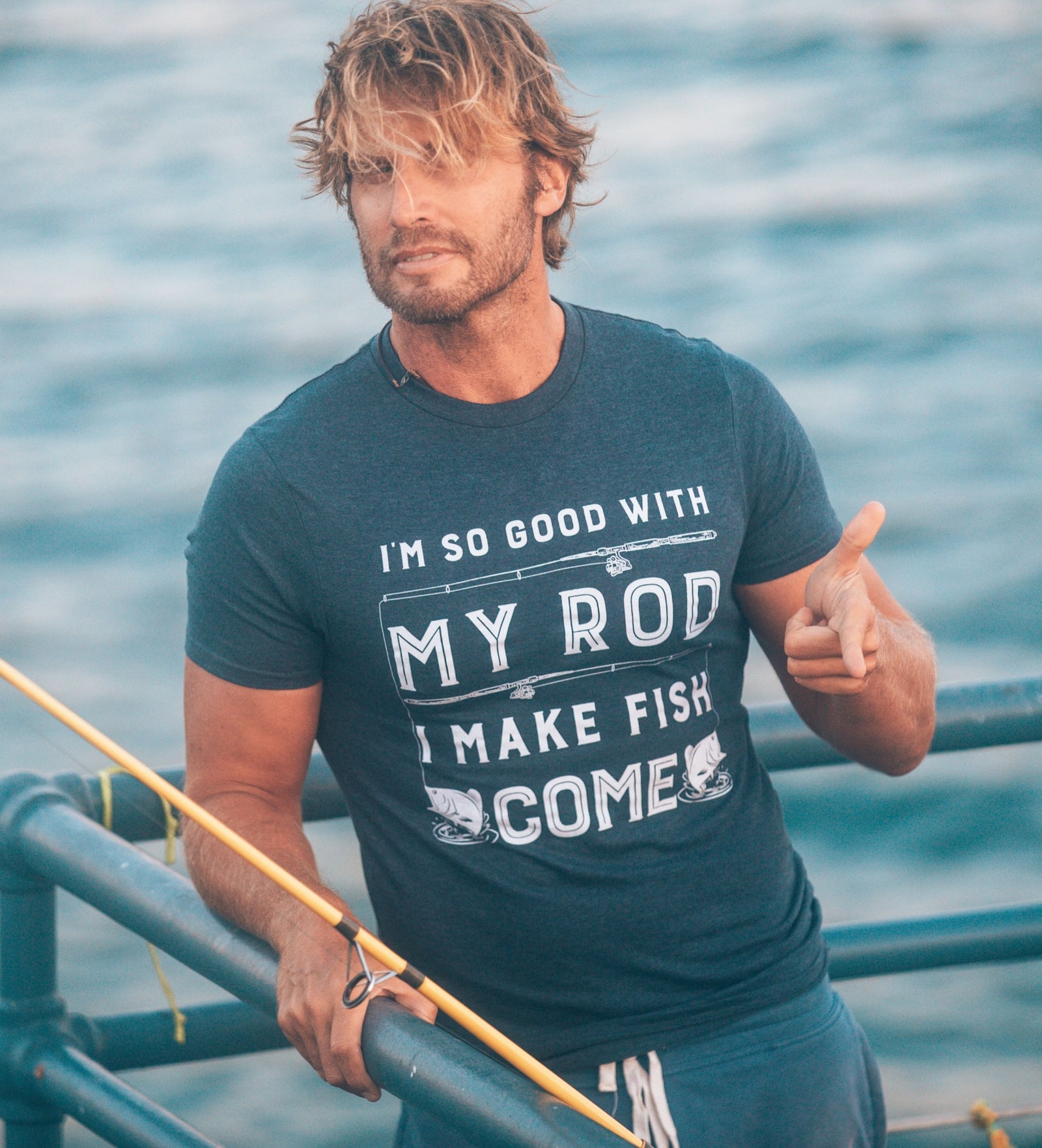 Fish Ruler Men's T Shirt - Crazy Dog T-Shirts