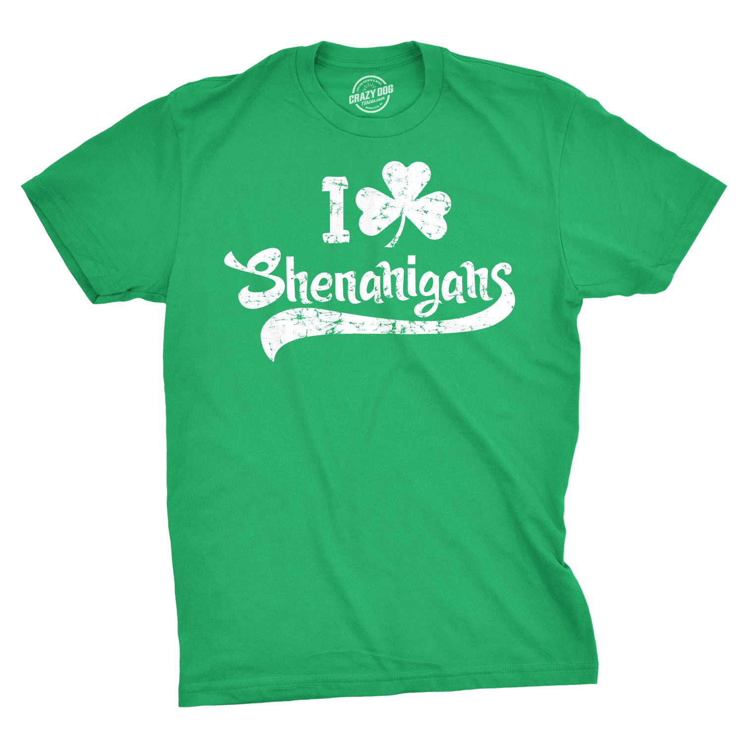 Mens Shenanigans Definition Cool Funny St. Patricks Day T Shirt Green