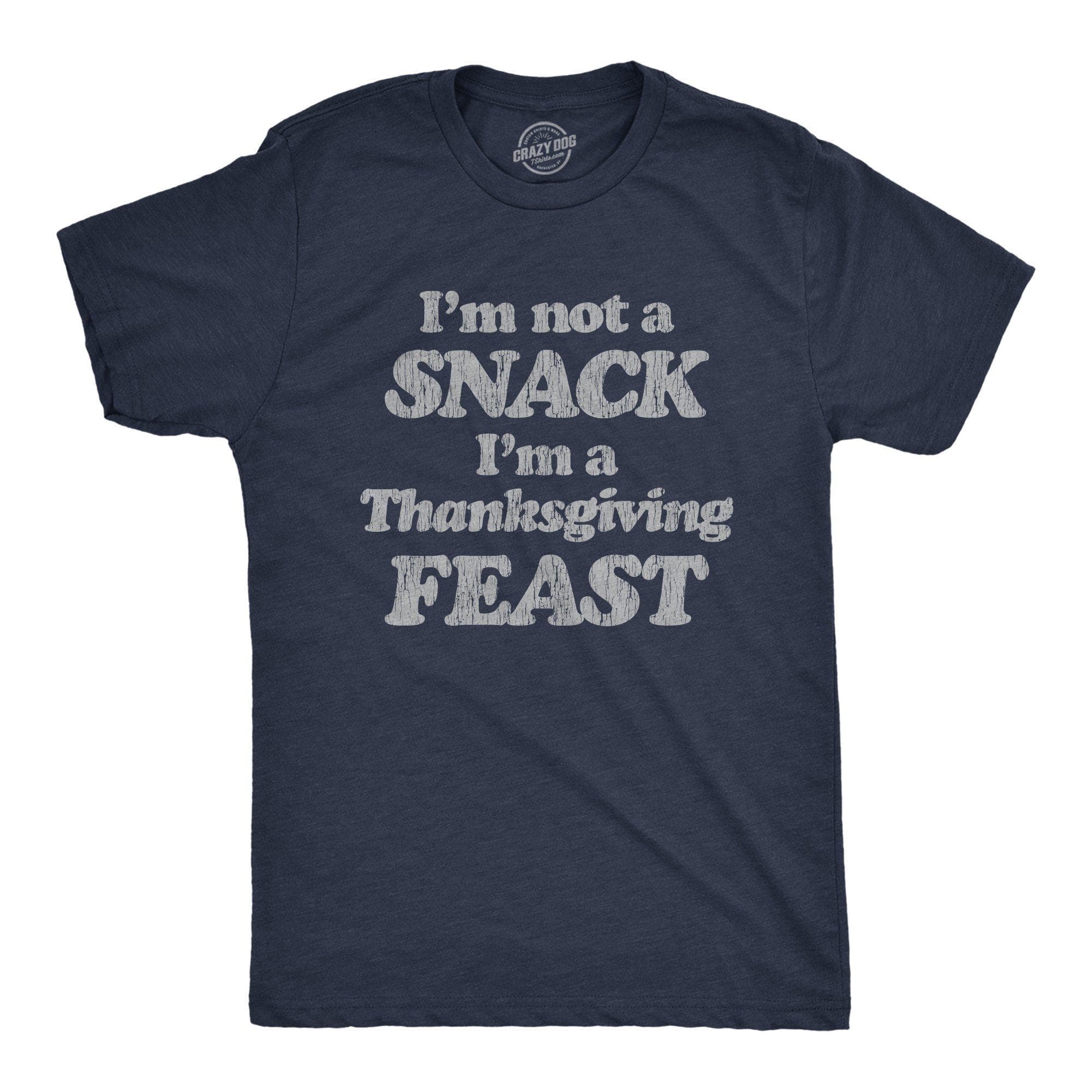 It's Thanksgiving Show Me Your Breasts Men's T Shirt - Crazy Dog T