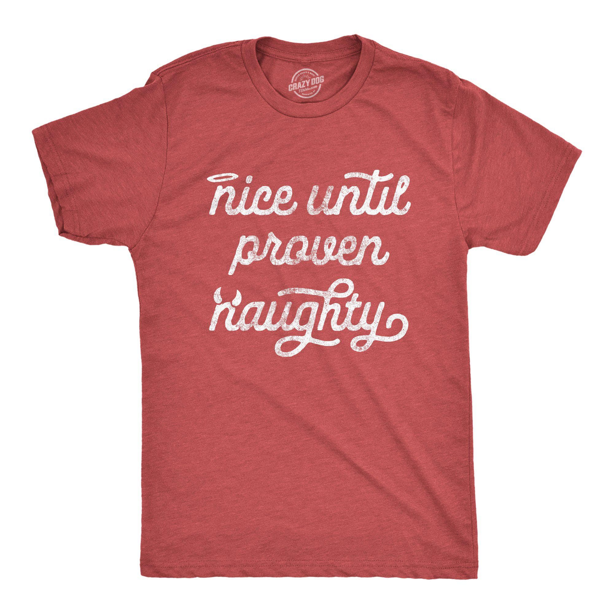 Naughty Nice An Attempt Was Made Men's T Shirt - Crazy Dog T-Shirts
