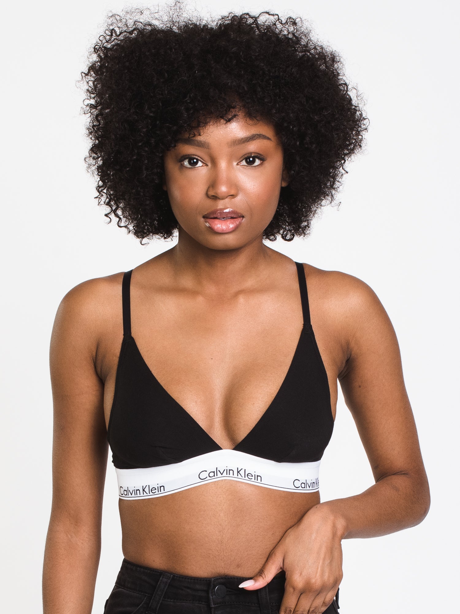 Modern Cotton Holiday Unlined Triangle Bralette