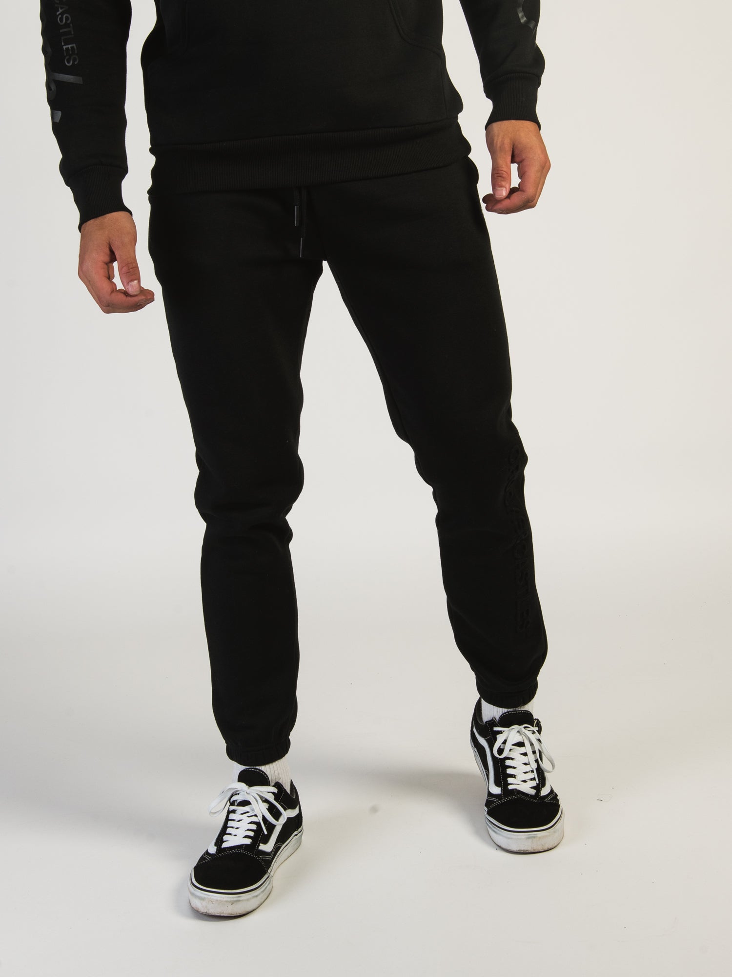 CROOKS & CASTLES (BLACK) *GOTHIC* SWEATPANTS FOR MEN 