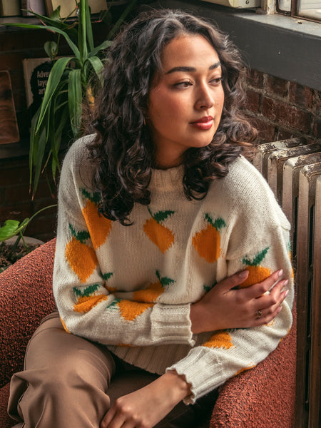 Daisy Street Ltd Knitted Lemon Jumper