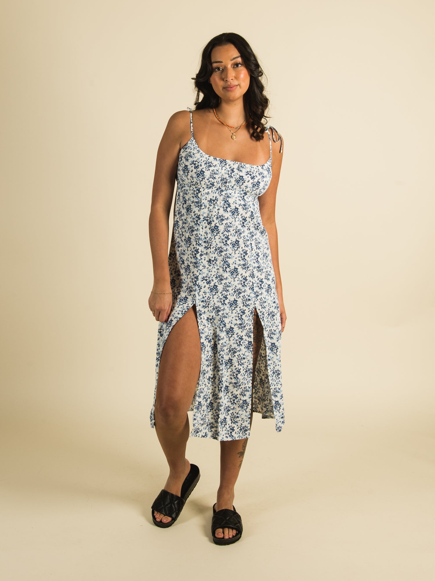 HARLOW VARIEGATED TANK TOP DRESS