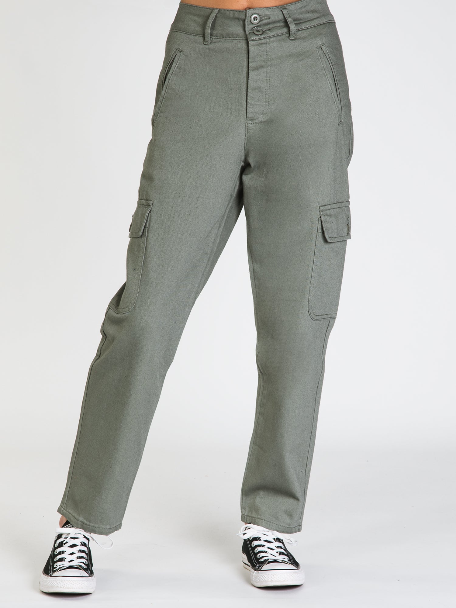 HARLOW HIGH RISE FLARE CHECK PANTS - CLEARANCE