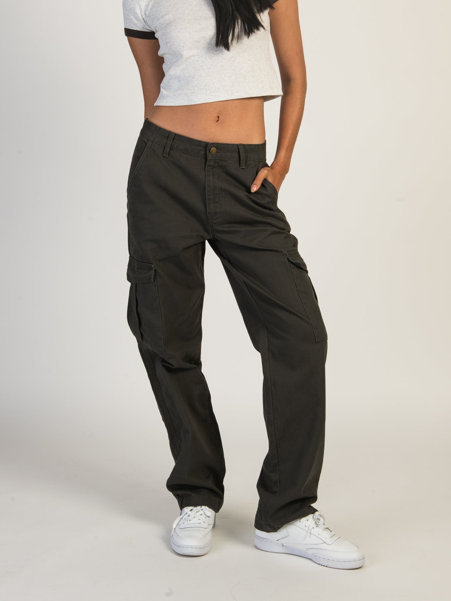 HARLOW ANDI CARGO SWEATPANTS - COAL